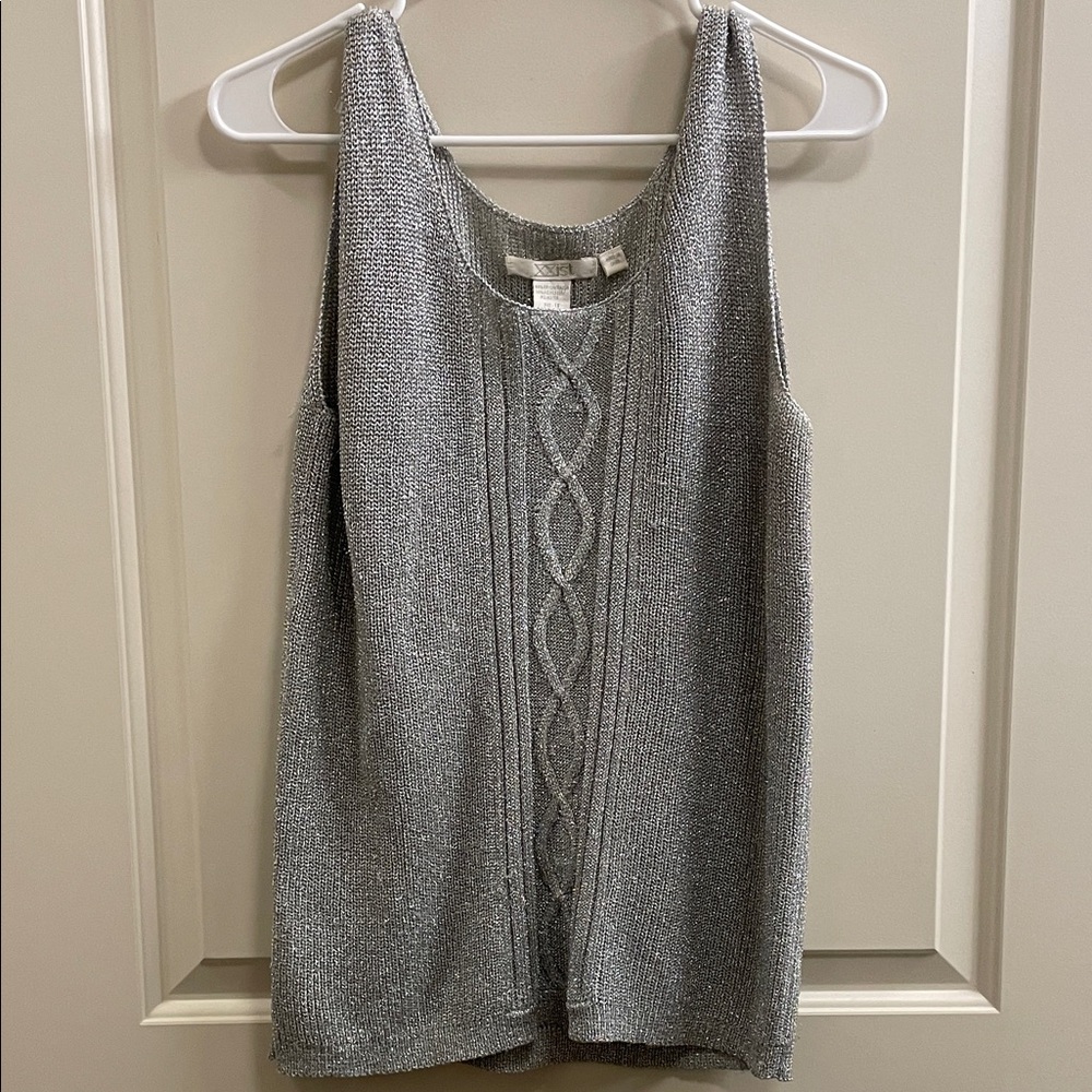 2xist Silver Knit Top